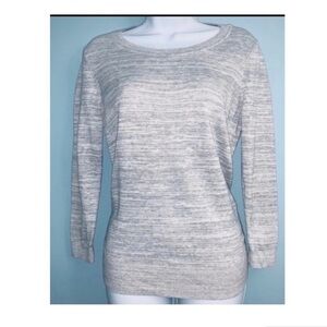 Ann Taylor Sweater Lightweight Eyelet Back Sweatshirt Top Size small